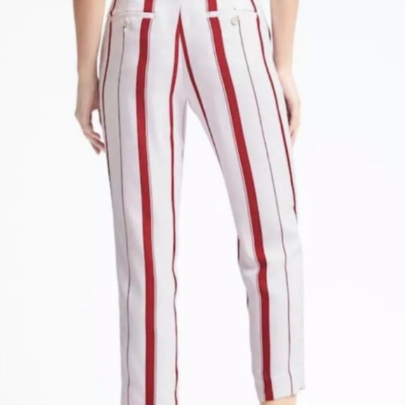 Banana Republic red and white stripe pants - Picture 9 of 9